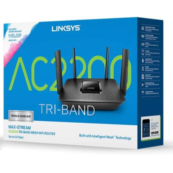 Linksys MR8300 - Tri-Band AC2200 Mesh WiFi 5 Router - Picture 1 of 9